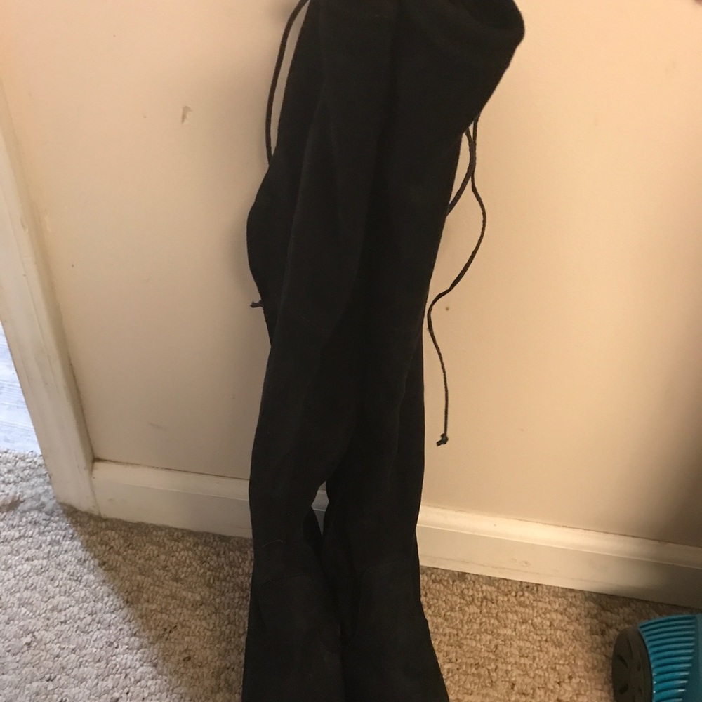 Faux suede boots. Size 10W